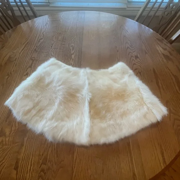 Vintage 1960’s Cream Ivory Rabbit Fur Stole Cape Capelet L Girls or S XS Women’s